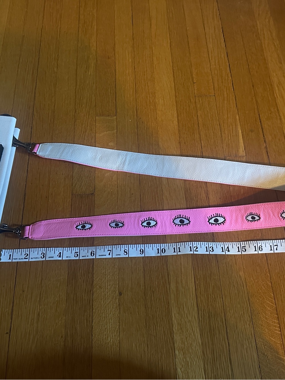Min & Mon Vali Pink Eyes Appliqué with Adjustable Handle and Exclusive Strap - Picture 11 of 11